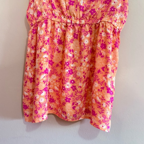 5/$20👙 La Vie En Rose Coral and Pink Floral Babydoll Chemise - Picture 4 of 8